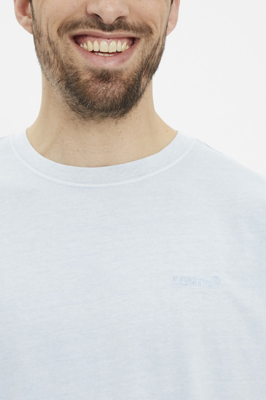 T-shirt vintage homme Levi's bleu pastel 100% coton