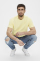 T-shirt jaune relaxed gold tab