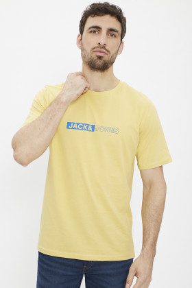 T-shirt Jack & jones pour homme logo floqué coupe standard