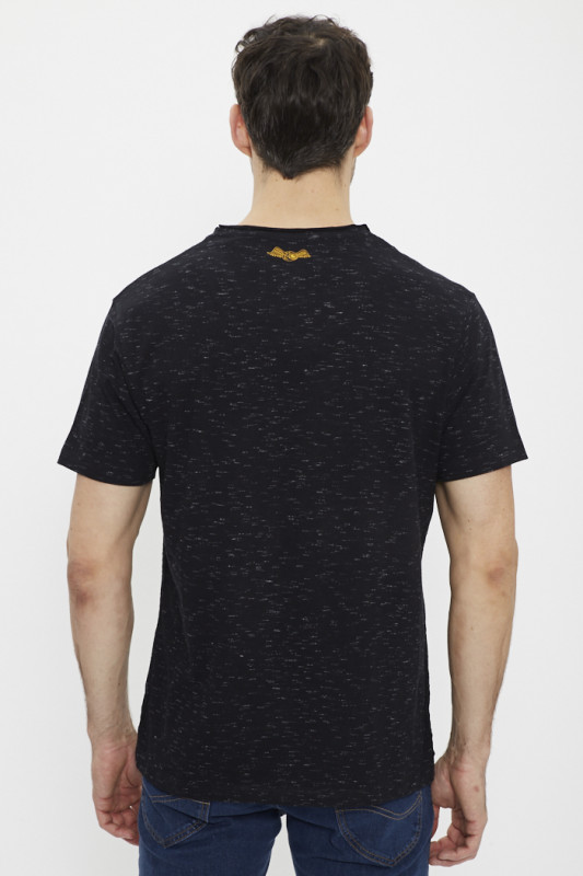 T-shirt col V avec imprimé