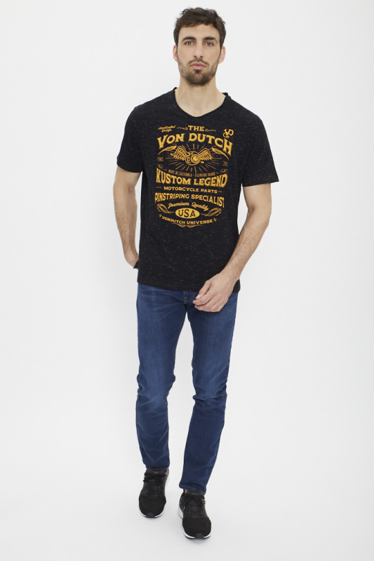 T-shirt col V pour homme