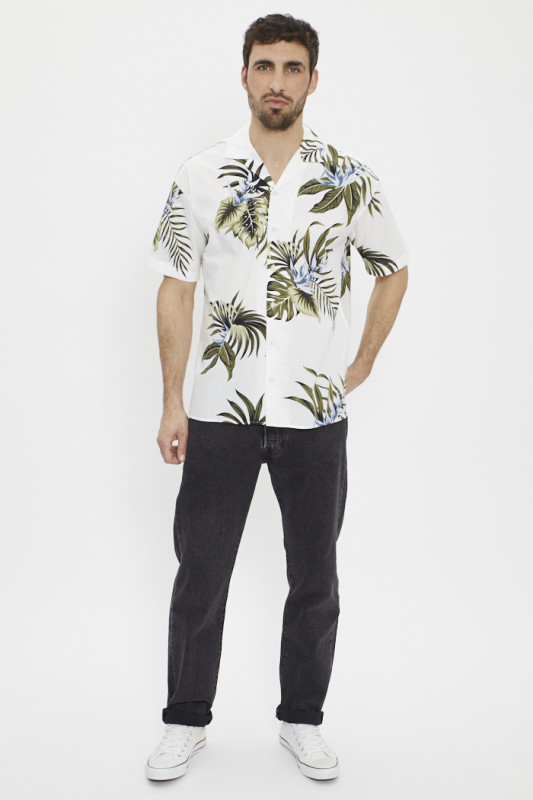 Chemise blanche manches courtes