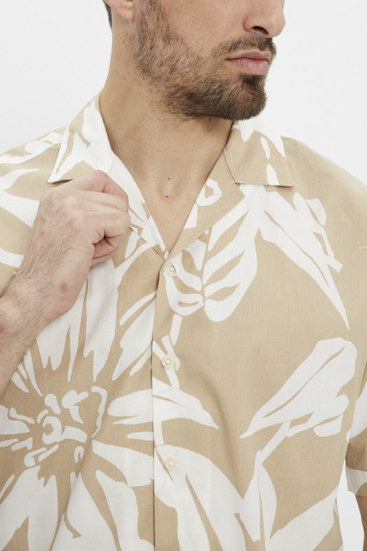 Chemise manches courtes pour homme en coton